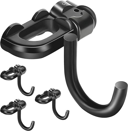 4 piezas de gancho en L de doble perno prisionero Accesorios de riel en L para remolque cerrado utilizado con riel de riel L para caja de camión,