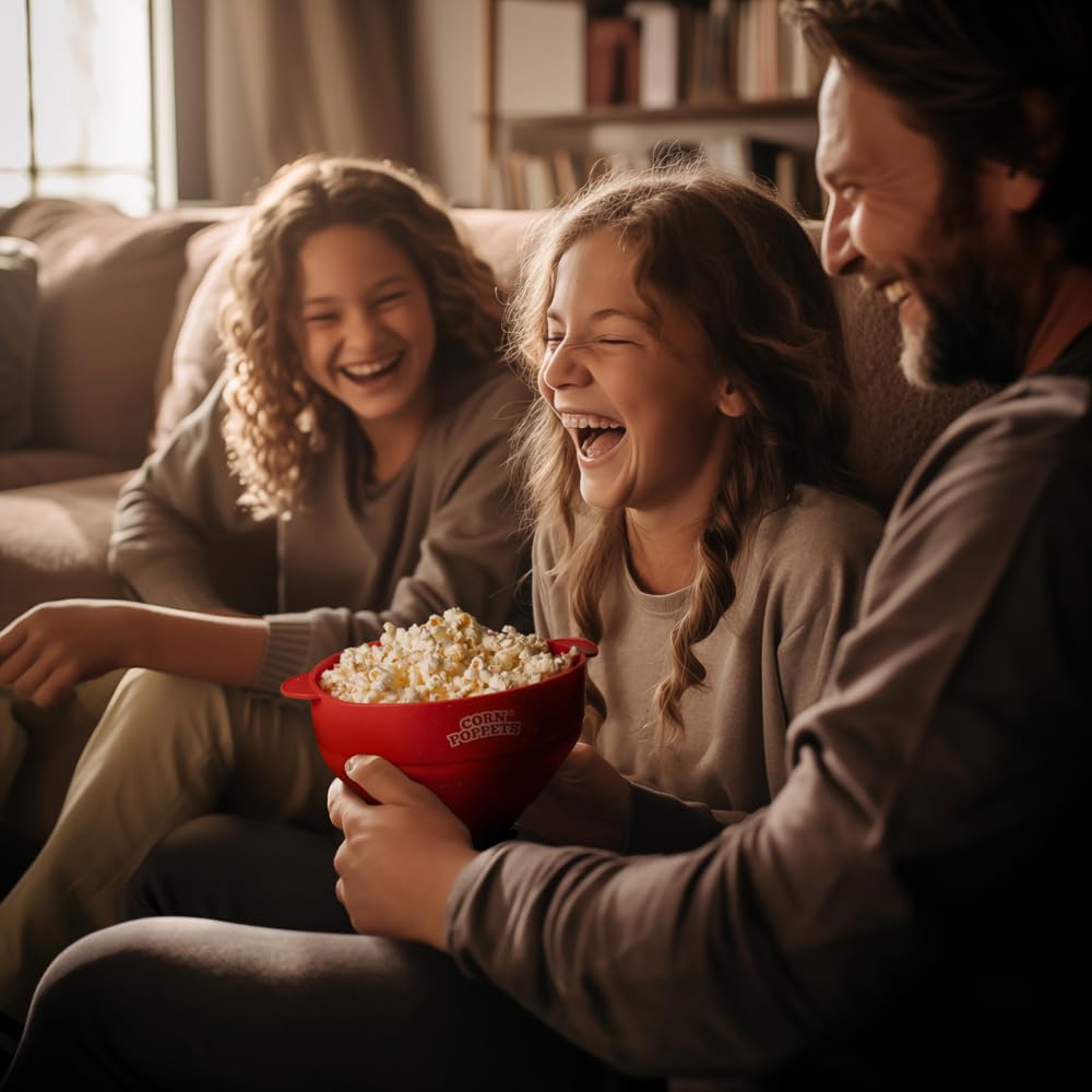 CORN POPPETS | Granos de Maíz para Palomitas con Sal | Palomitas de Maíz Saludables, 100% Naturales, Sin Gluten, Sin Aceite de Palma | Aptas para Máquina de Palomitas y Microondas