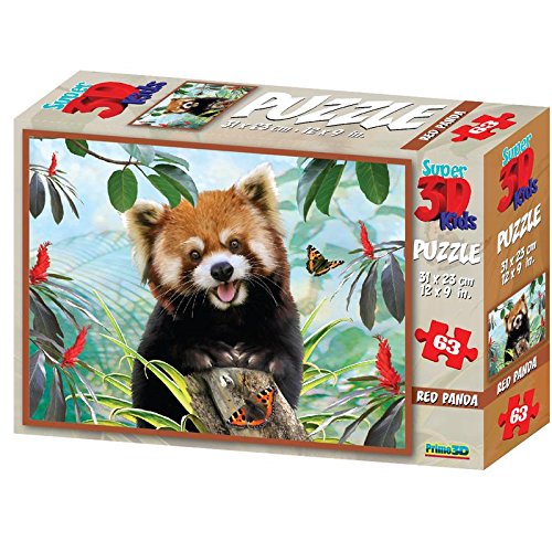 Prime3D National Geographic Howard Robinson Red Panda Super 3D Puzzle (63 Pieces)