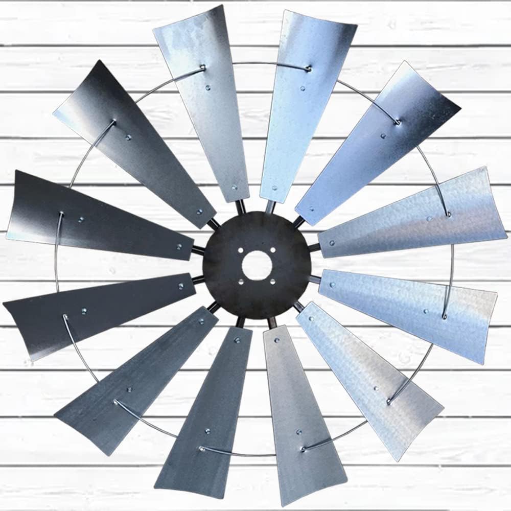Scott Windmills 38-inch Industrial Windmill Fan Wall Sculpture Home Decor