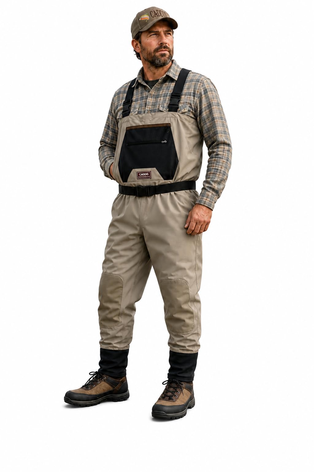 Caddis Men's Taupe Affordable Breathable Stocking Foot Wader