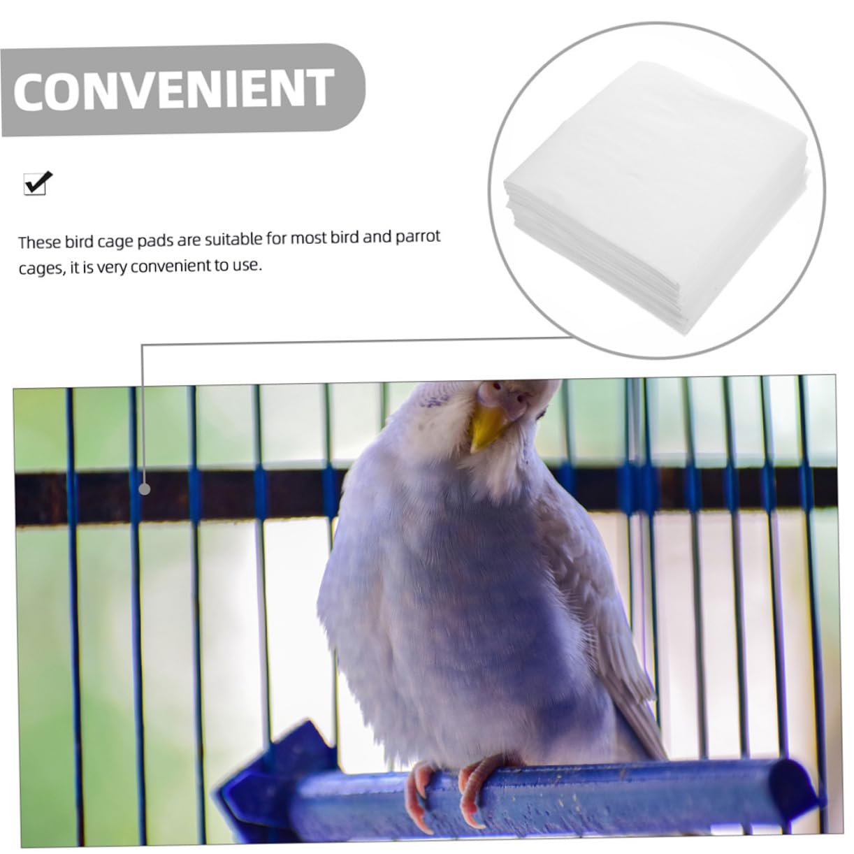 300stücke Vogelkäfig Einlagen Aus Vliesstoff Und Saugfähig Für Papageienkäfige Einfach Zu Handhaben Hält Käfige Sauber Und Frisch