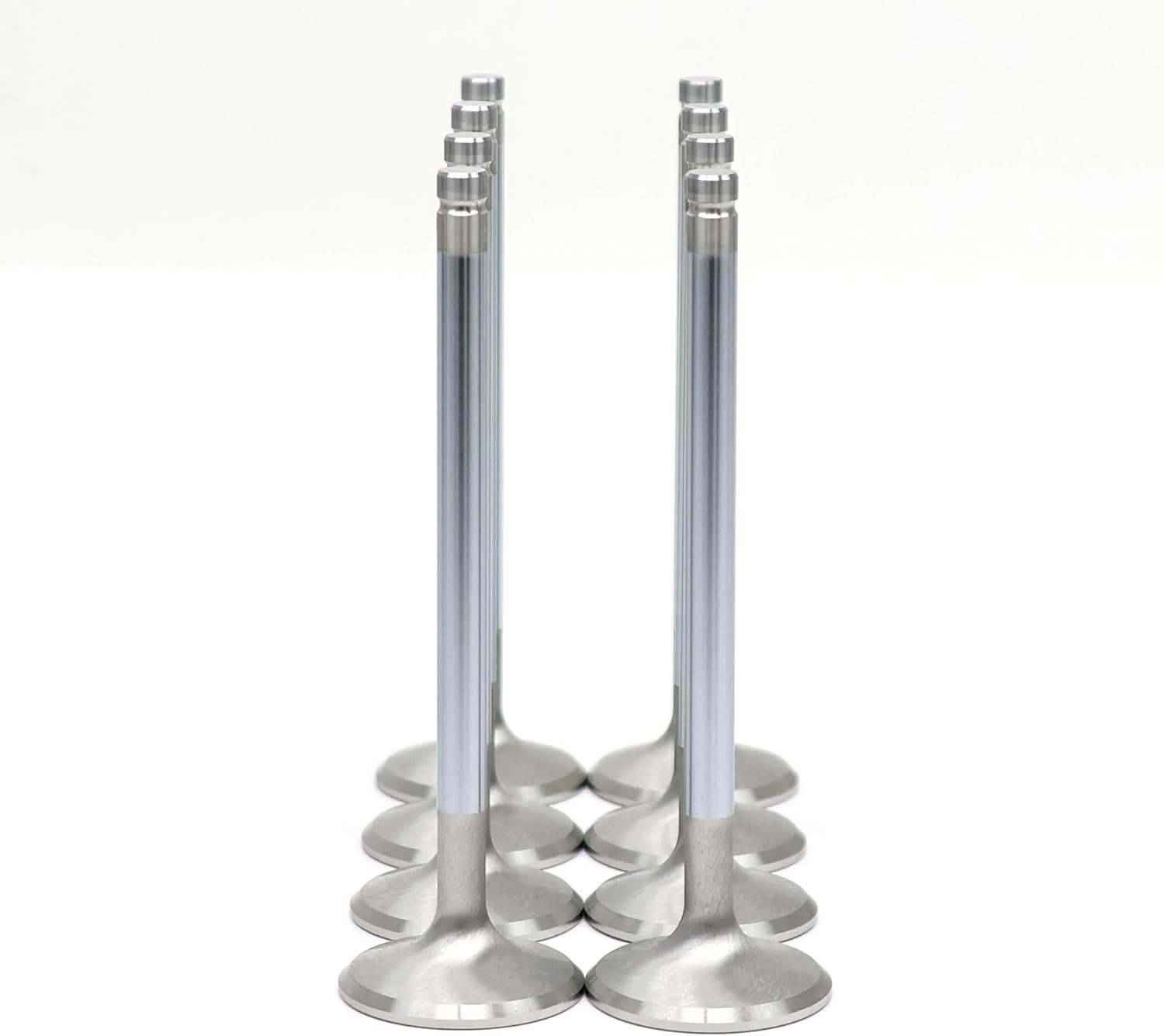 Michigan Motorsports Stainless High-Performance 1.555" Exhaust Valves | Fits 2014+ GM 5.3L L83 L84 L82 L8B Engines | Heavy-Duty Stainless Construction | Machined for Durability Flow & Power (8)