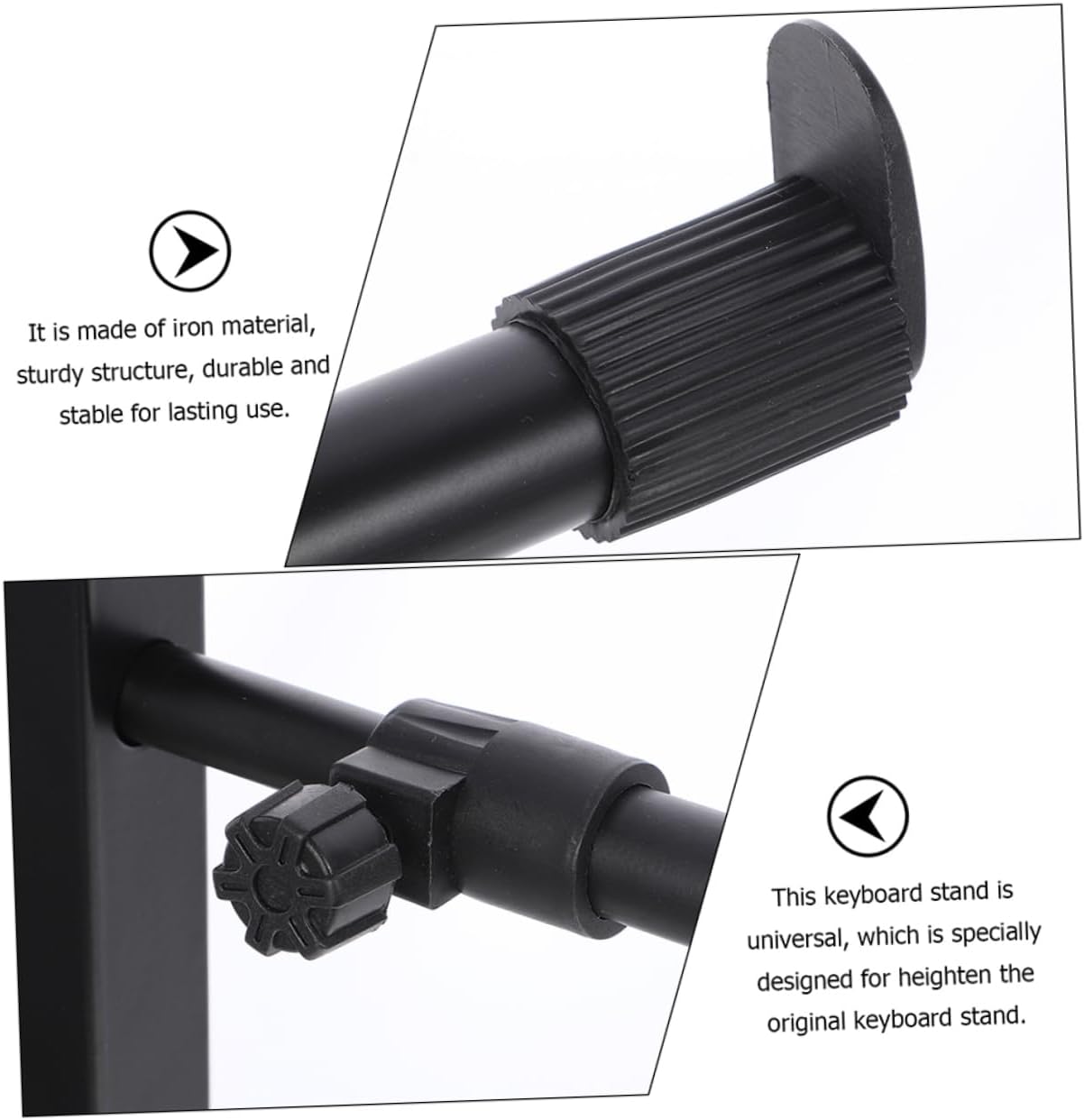 ERINGOGO 2 Sets Electronic Piano Stand Lightweight and Keyboard Holder with Non Slip Design Ergonomic Elevation Brackets for Secure Instrument Performance