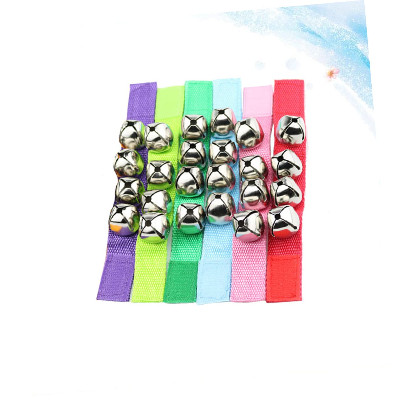 VANZACK 6pcs Wrist Bell Rattles Musical Rhythm for Engaging Kindergarten Dance Instruments Fun Educational Props for School Activities