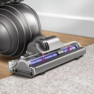 Dyson Ball MultiFloor Upright Vacuum High Performance HEPA Filter Bagless Height AdjustmentStrongest SuctionTelescopic HandleSelf Propelled Rotating Brushes Fuchsia