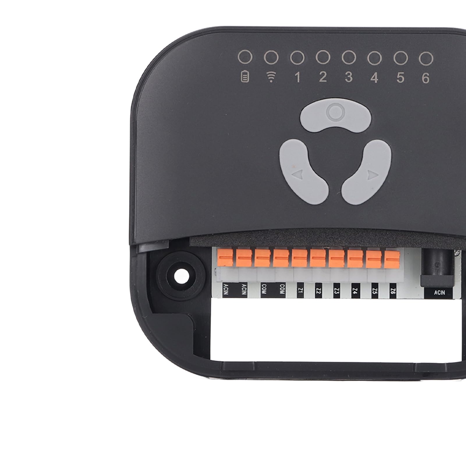 Controller per Irrigatore Intelligente ABS Timer Irrigazione Intelligente 6 Zone WiFi App 2.4G Controllo Remoto Programmazione Basata Meteo per Utenti di Irrigazione di Prato Giardino Cortile