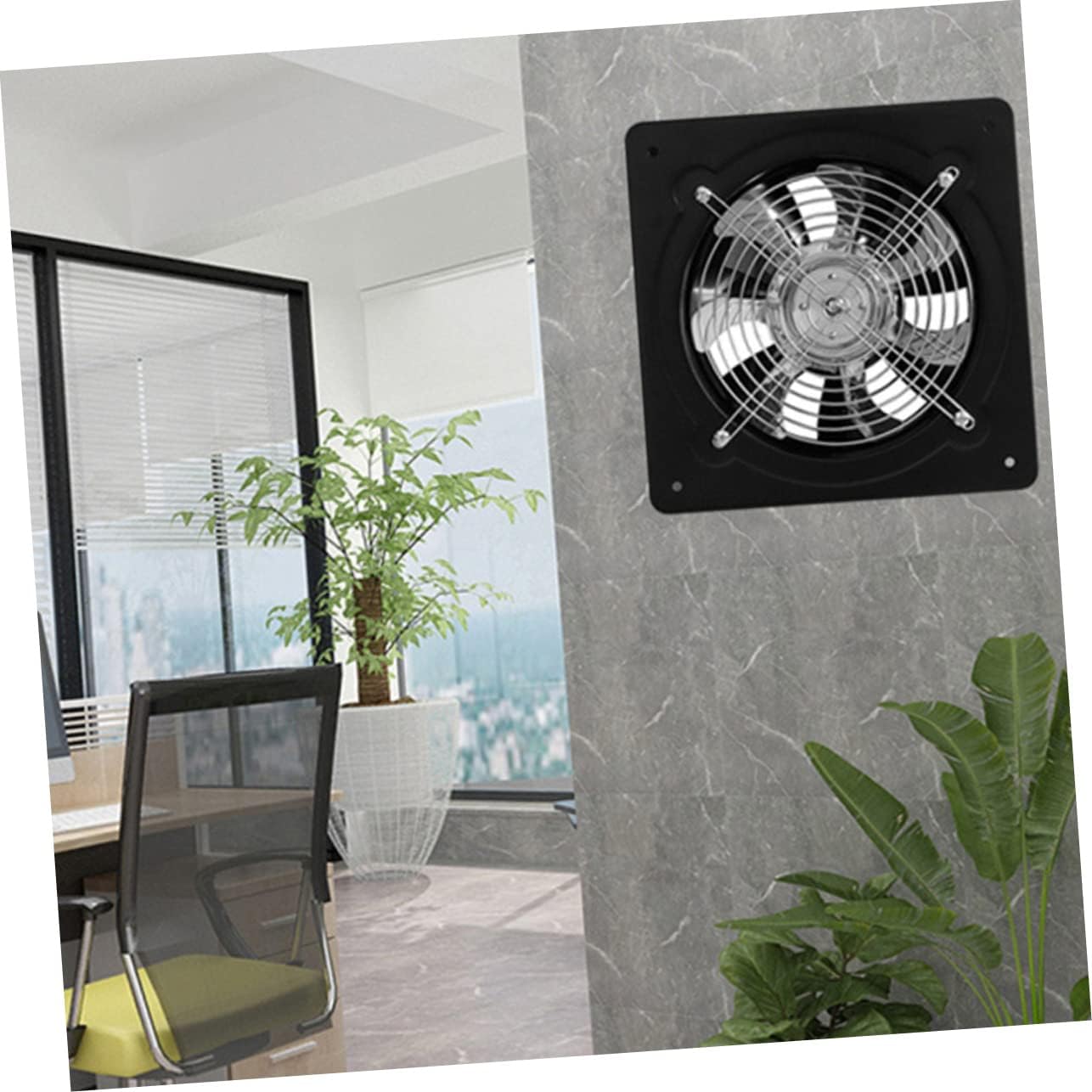 POPETPOP Bathroom Exhaust Fan for Wall Installation Ventilation Fan for Kitchen Laundry Garage and Office Compact and Quiet Airflow