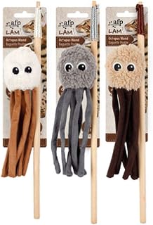 Lamb Octupus Wand Cat Toy