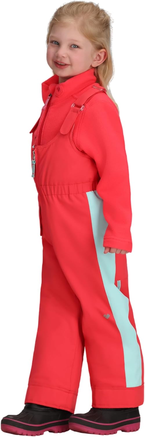 Obermeyer Girls Snoverall Stripe Snow Pants, Insulated and Waterproof with Kids I-Grow System