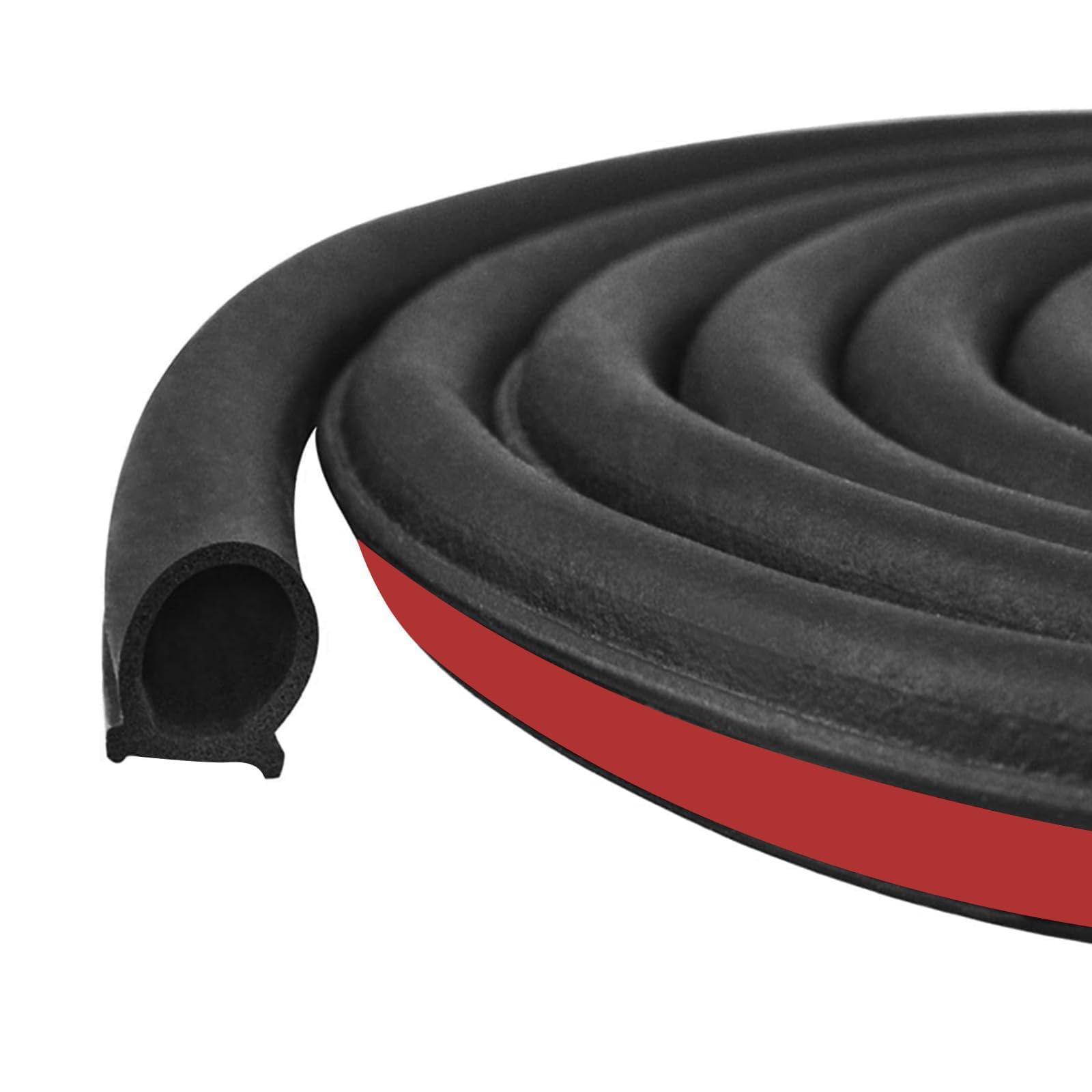 WENINETIES 6M Car Door Seal Strip for Toyota Corolla 5-Türer 12 (XII) E210 I 2018-2025 -, D-Shape Self Adhesive Weatherboard Automotive Rubber Edge Trim Soundproof Sealant