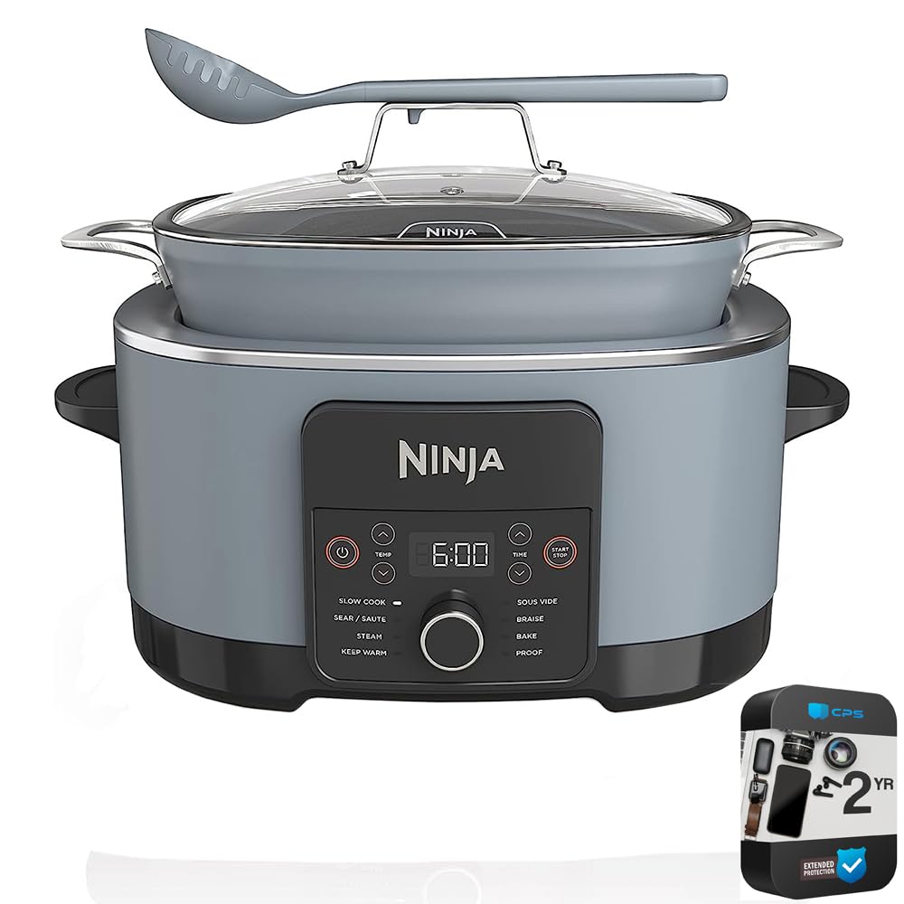 Ninja MC1001 Foodi Possible Slow Cooker PRO Multi-Cooker (Renewed) Bundle with 2 Year Enhanced Protection Pack