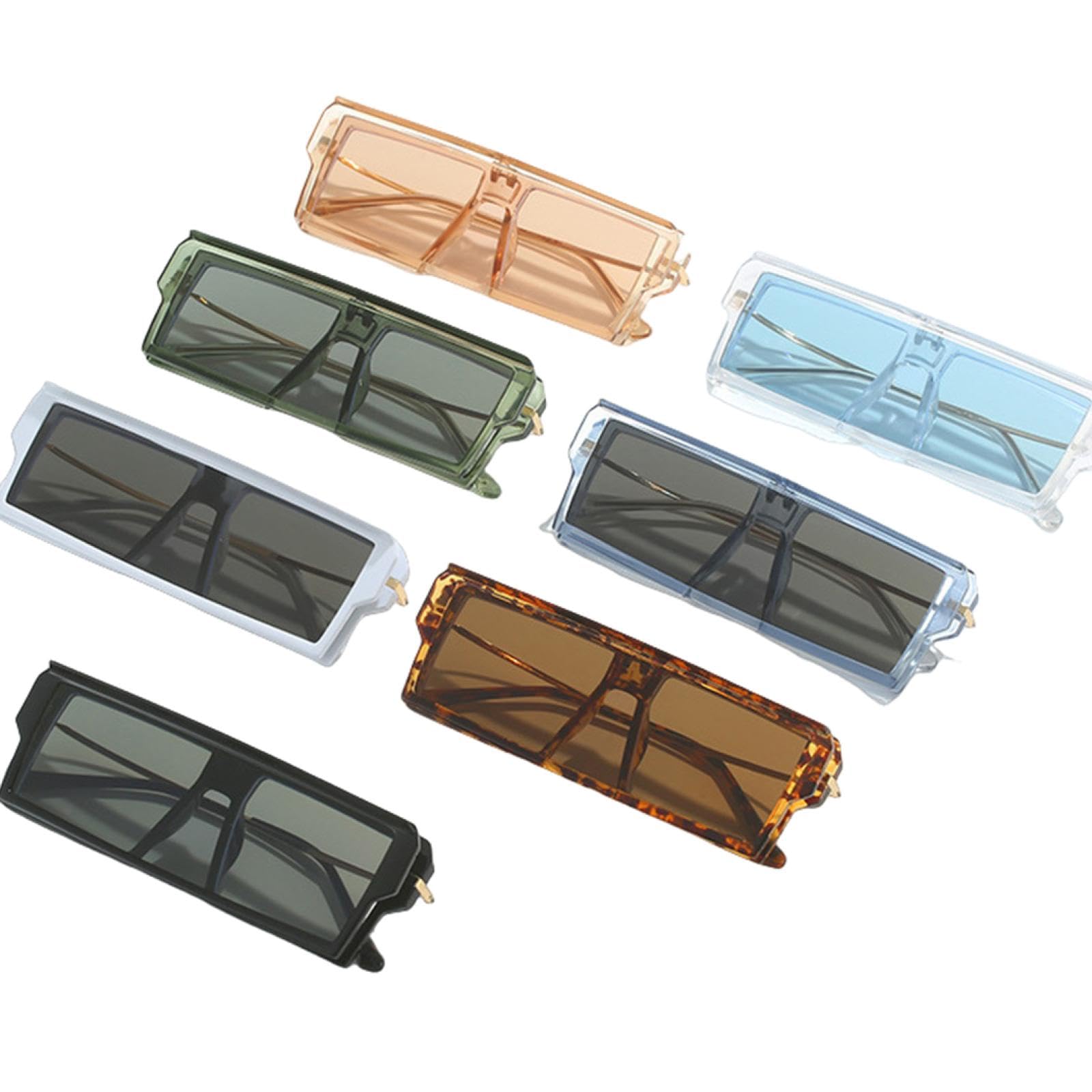 Gafas de sol abatibles de moda para mujer, estilo punk, para hombre, de una pieza, con estampado de leopardo, UV400