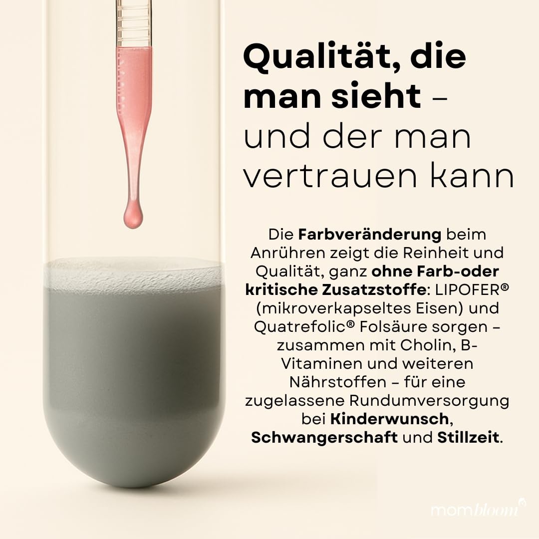 Essentials – [Pulver] für Kinderwunsch, Schwangerschaft & Stillzeit – Alle wichtigen Vitamine & Mineralstoffe inkl.Folsäure, Eisen, Magnesium – laborgeprüft – Schwangerschaftsvitamine