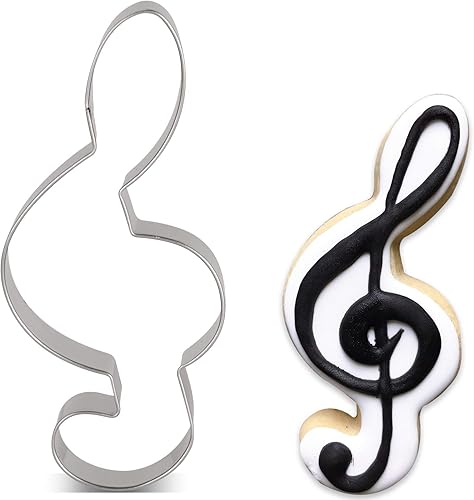 Miniatura 7 de LILIAO G Clef - Cortador de galletas para fondant, 2.1 x 4.3 pulgadas, acero inoxidable