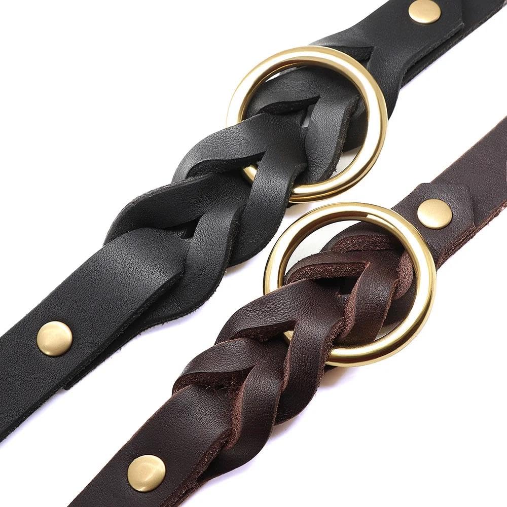 Set Collare E Guinzaglio Per Cani In Pelle Resistente Set Collare E Guinzaglio Per Cani Intrecciati Set Collare E Guinzaglio Per Cani In Pelle PU Set Collare E Guinzaglio Per Animali Domesti