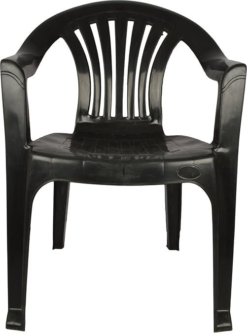 Amul Plastic Chair (Black, AB_AVST_48) Amazon.in Home & Kitchen