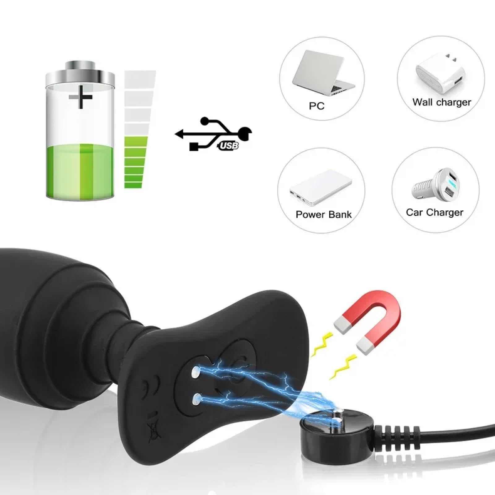 Plug Anale Vibratori per scosse elettriche con spina anale da 45 mm Per Stimolatore vaginale clitorideo per donne Uomini Massaggiatore per la prostata Giocattoli del sesso Giochi per adulti Erotici