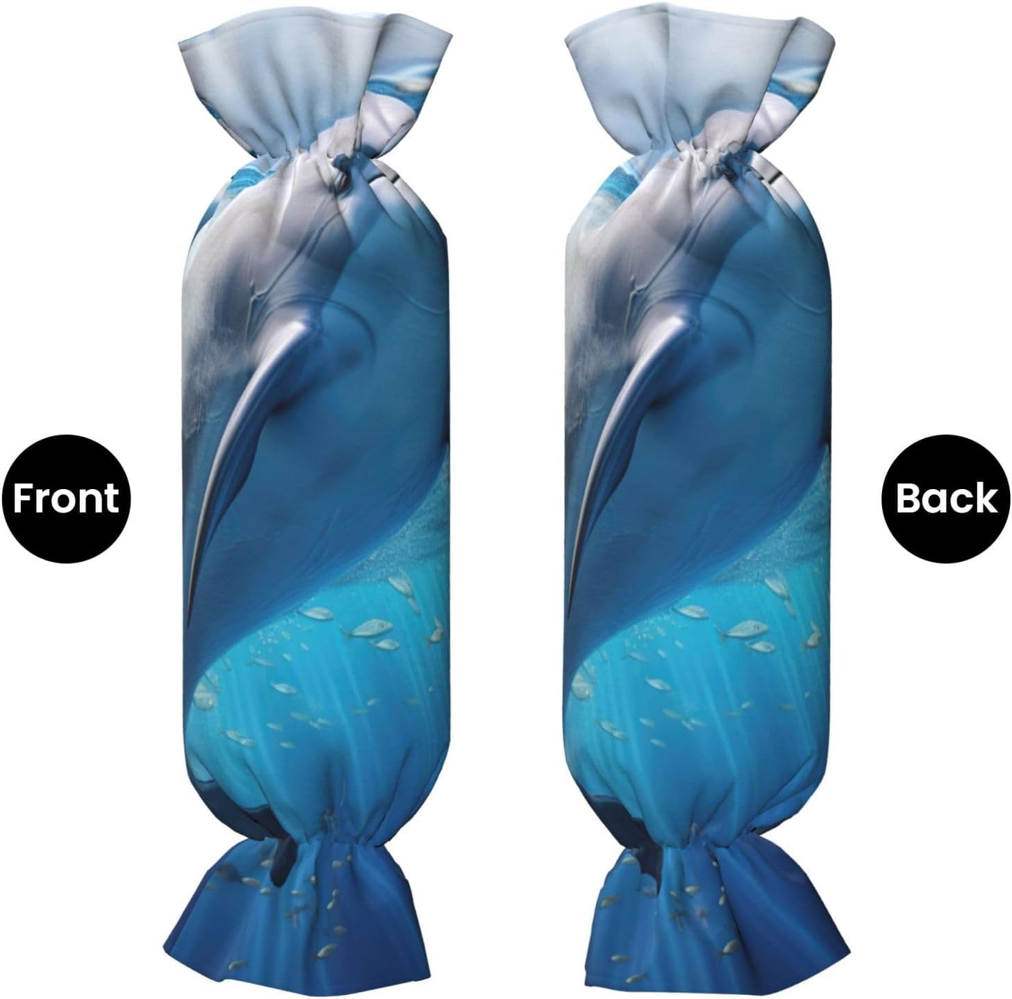 Cool Dolphin Print Candy Cylindrical Comfortable Pillow Throw Pillows Home Decor Easy Maintenance
