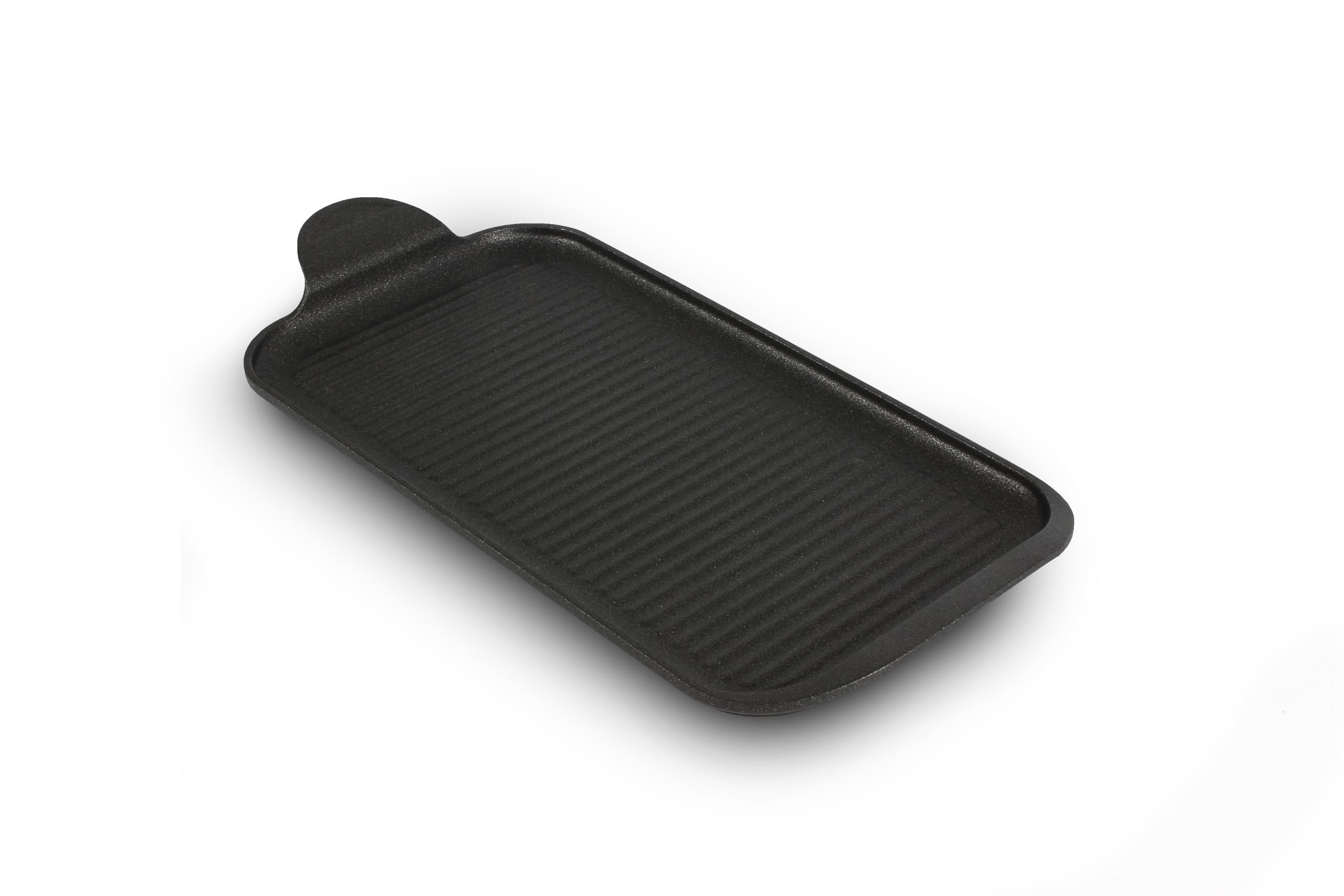 RISOLI' | EXPLORA, Fingergrill Piastra Antiaderente 32x16 cm, Griglia per Barbecue, Gas o Forno, in Alluminio Fuso Riciclato, Made in Italy