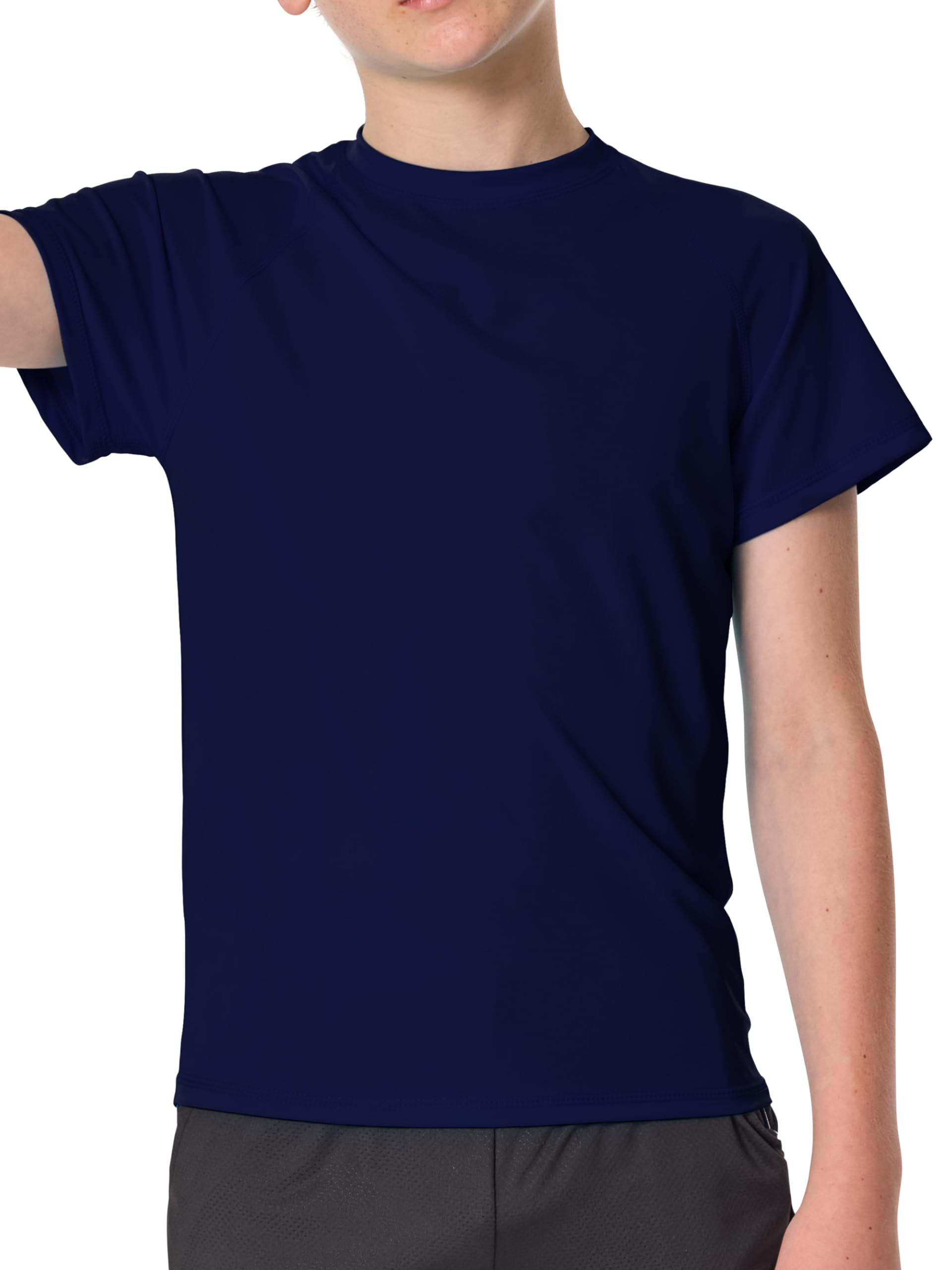 IHU Kinder UV Shirt UPF 50+ Jungen Badeshirt Schwimmshirt | UV-Schutz, Weich Und Bequem, Schnelltrocknend, Leicht Und Atmungsaktiv, Ideal Für Outdoor- Und Wasseraktivitäten
