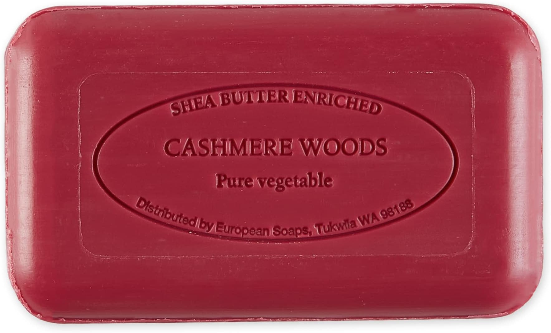 Pre de Provence Artisanal Soap Bar, Natural French Skincare, Enriched with Organic Shea Butter, Quad Milled for Rich, Smooth & Moisturizing Lather, Cashmere Woods, 5.3 Ounce