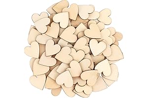 Giantree 100 Pcs Heart Craft, DIY Ornaments