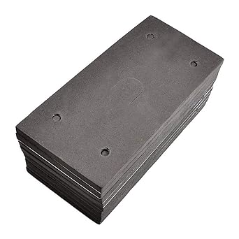 10 Pcs Rubber Pad, Rectangle Adhesive Foam Sander Mat Replacement Sander Back Pad Sponge Gasket for Makita Tool (9035 7.38