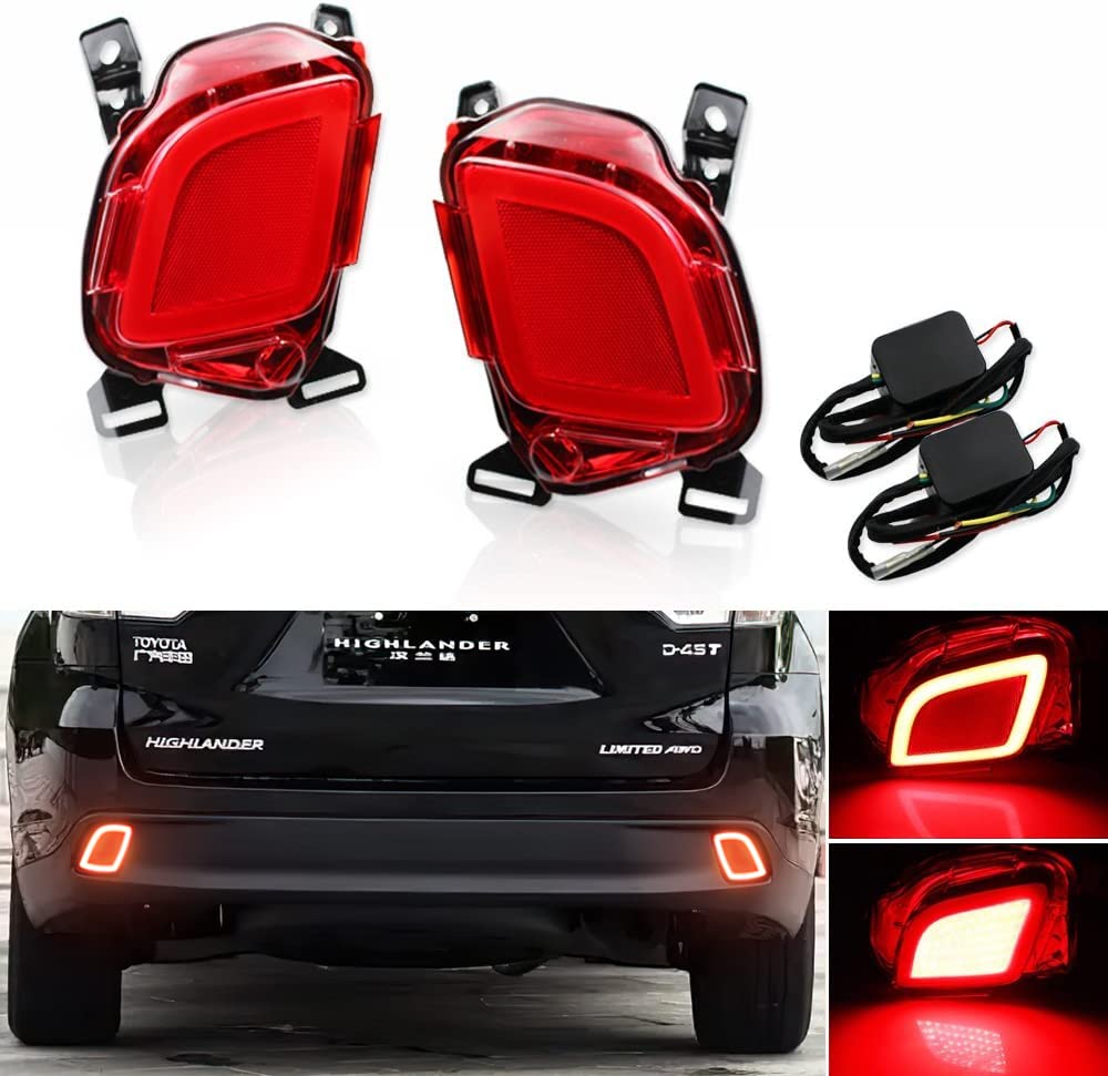 Amazon | Sdautous LED リアバンパー リフレクター ブレーキテール 