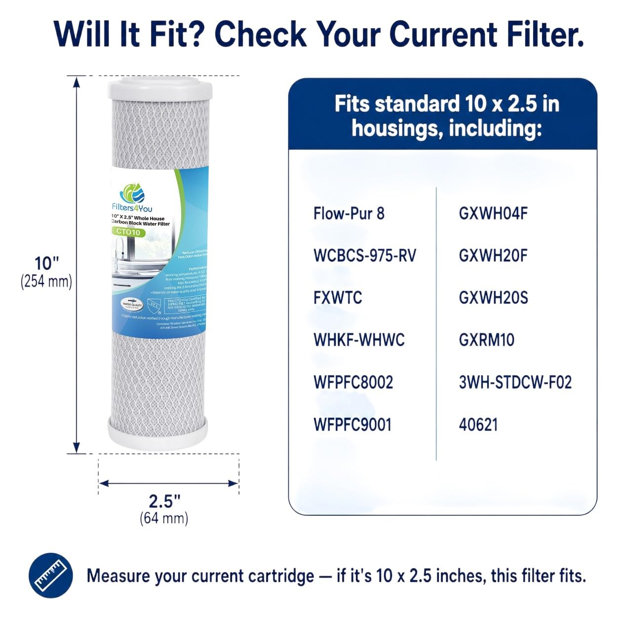 CFS - Filtro de bloque de carbono de 8 capas de pelo lento