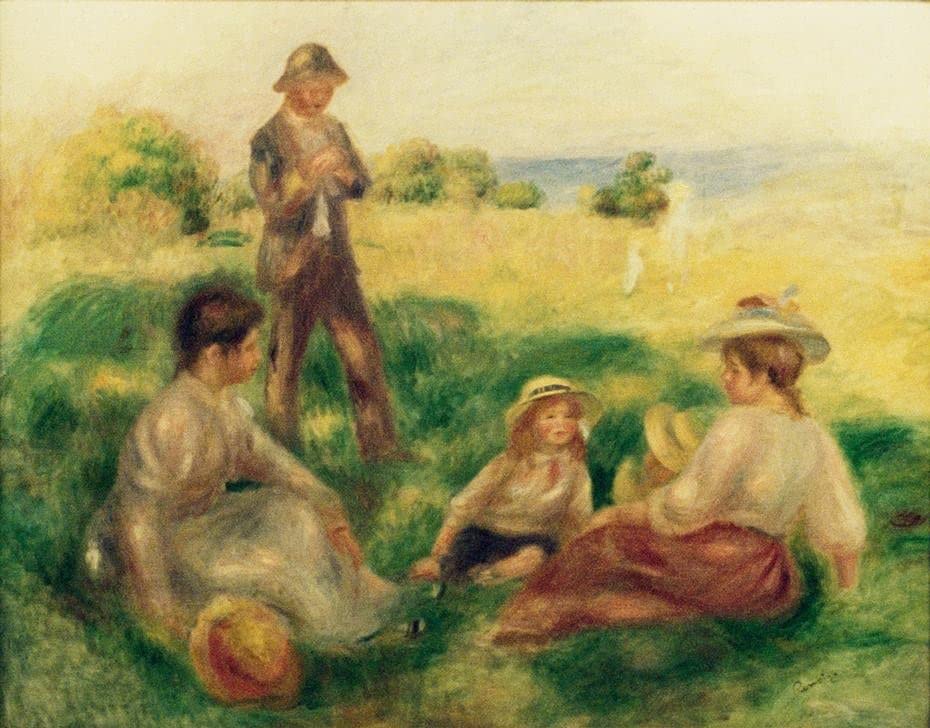 Tableaux Graffiti Art Mural : Impression Paysage Berneval Renoir 60x90cm