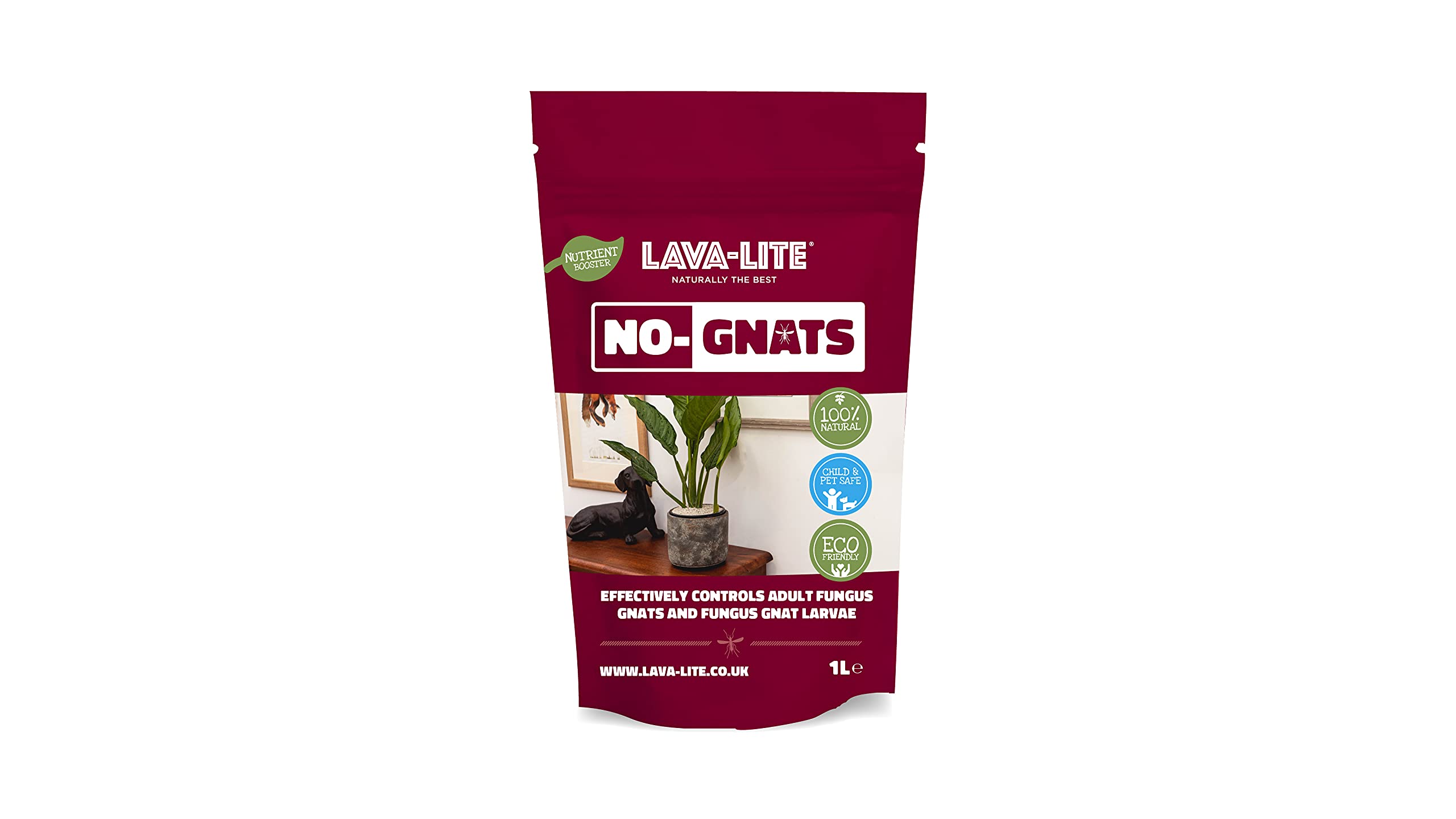 Garden MagicLAVA No Gnats, prevents gnats laying larvae, keep your plants and home gnat free naturally (1 Litre)