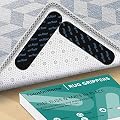 FocusOnHome Extra Large Grippers for Rug, 16 Pcs Non Slip Reusable Washable Tapes for Area Rugs, Floor Mats, Hardwood Floors, Tile Floors, Linoleum (not Applicable to Rubber or Silicone Carpet)