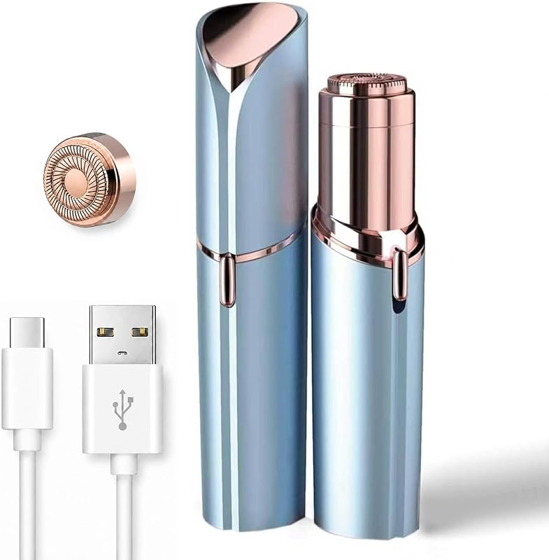 Aparador facial EVIEY com luz LED e 1 cabeça de reposição, azul