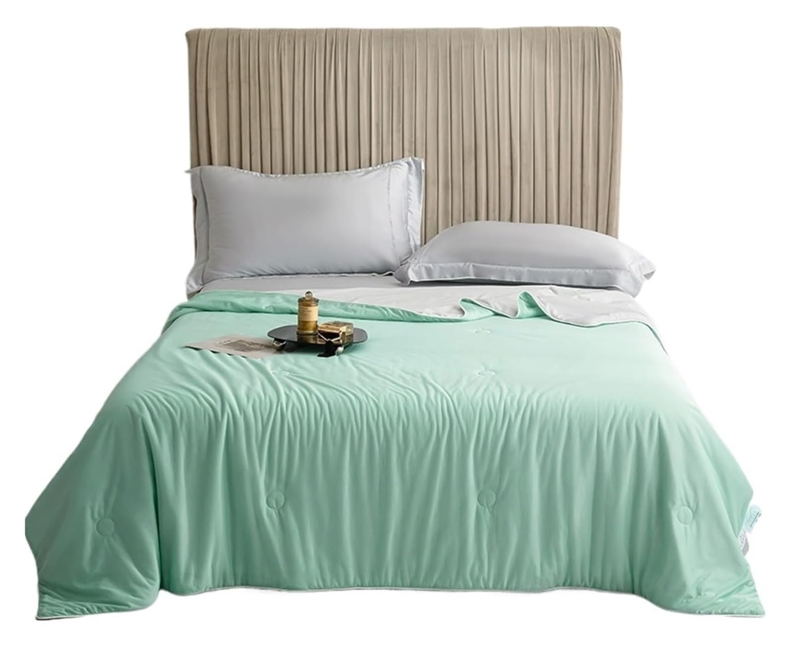 LQZAXSRDR Cooling Blanket for Summer, Cooling Blanket Multicolor Multiple Sizes Double Sided Fabric(Green,150x200cm)