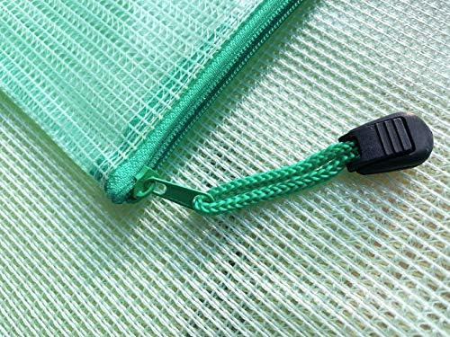 A6 Document Folder File Zipper Bags Plastic Wallets Folder Extra Thick 10PCS (A6 Zip Bag)
