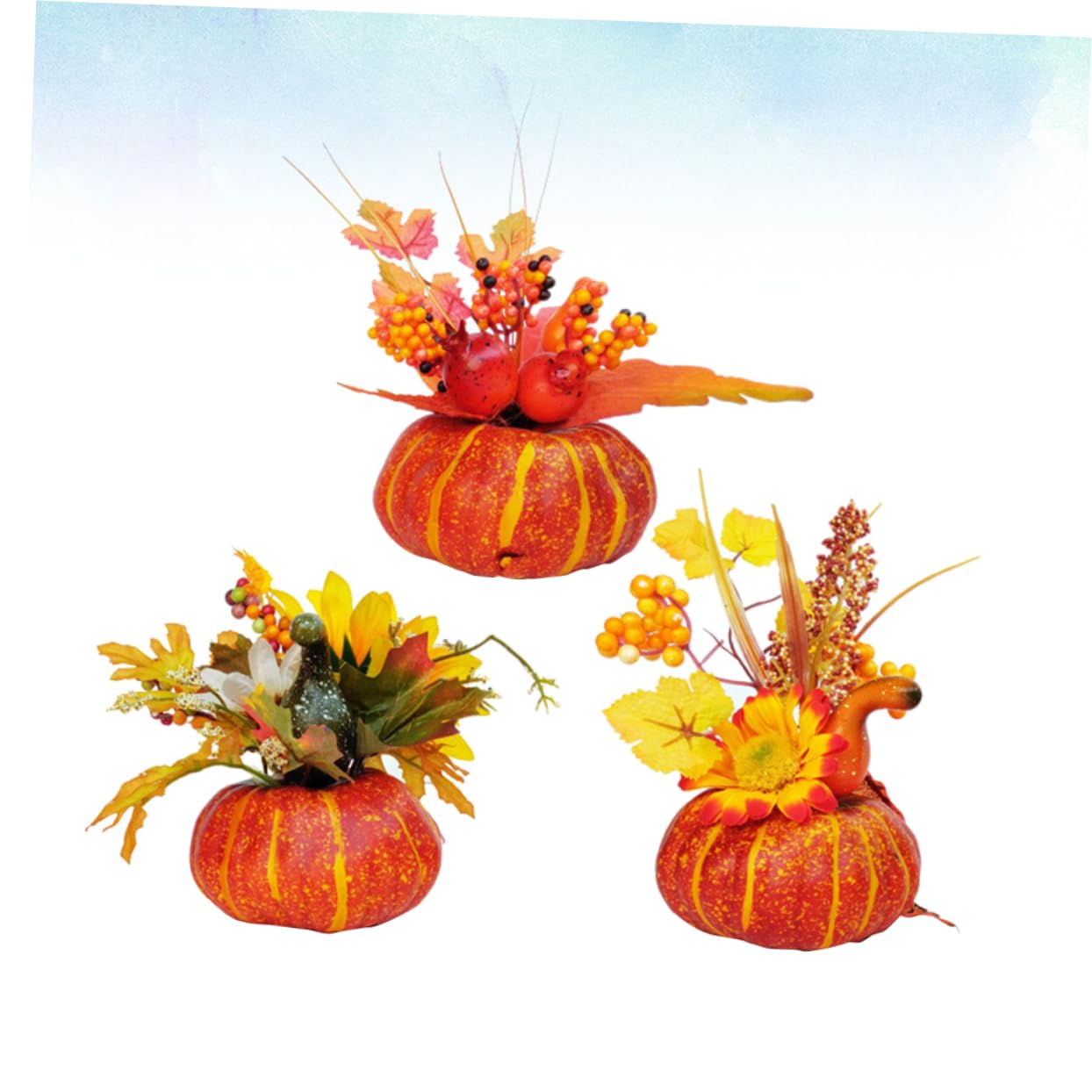 TOPBATHY 6 STK Kürbis- Ahornblatt-Girlande Riesiger Gefälschter Kürbis Künstliche Kürbisdekoration Halloween Kürbis Dekorationen Ornamente Halloween-kürbis-Ornament Laternendekor
