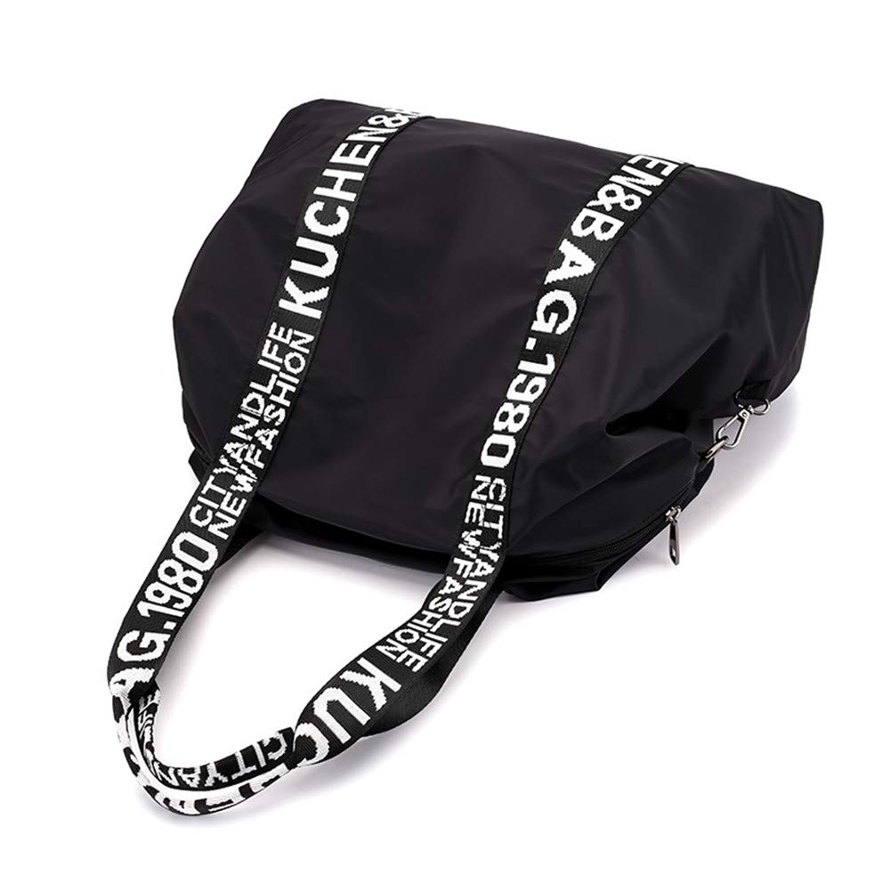 Borsa Tracolla da Donna, Popoti Borsa a Mano Portafoglio Nylon Borsa Spalla Zaino Tote Multifunzione Scuola Tasca Messenger Crossbody Bag