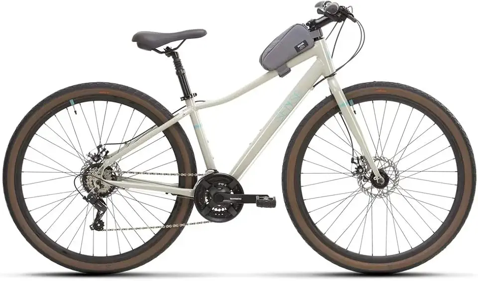 Bicicleta Sense Urbana Move Fitness 2023 Transmissão 3x7 Velocidades Freios a Disco Tamanho 17(Cinza Azul, 17)