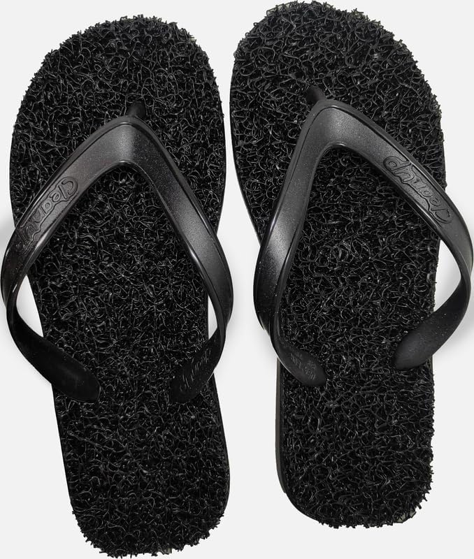 Miniatura 3 de CLEANUP Chanclas Hombres Negro Clásico Plano Exfoliante, Masaje y Relajante Sandalias de tanga cómodas y ligeras Fibras 100% veganas reciclables