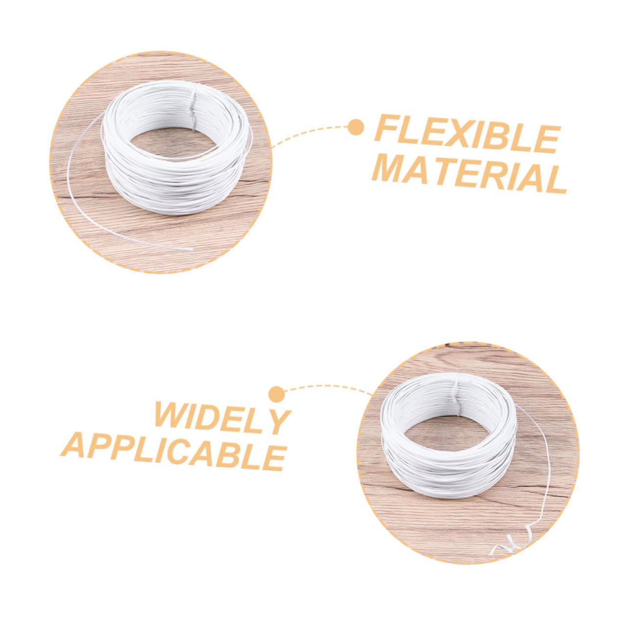 INOOMP 6rollen PVC-beschichteter Draht Für Pflanzenbindung Flexibel Und Strapazierfähig Für Gartenarbeiten DIY-projekte Und Sichere Pflanzenunterstützung