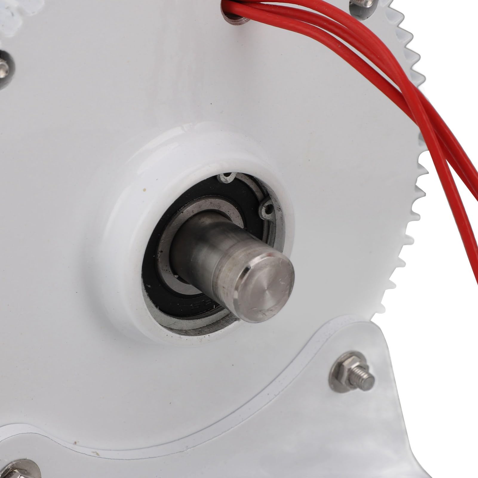 FTVOGUE Generatore a Magneti Permanenti con Alternatore Trifase, Generatore Sincrono a Doppio Albero in Lega di Alluminio 24 V 300 W con Base, per Utenti di Turbine Eoliche Verticali o Orizzontali