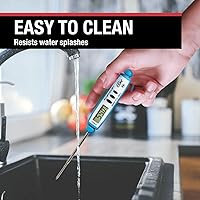 Vista 6 de CDN ProAccurate® Termómetro digital de bolsillo de lectura instantánea con punta de acero inoxidable de 2.75 pulgadas para medición precisa