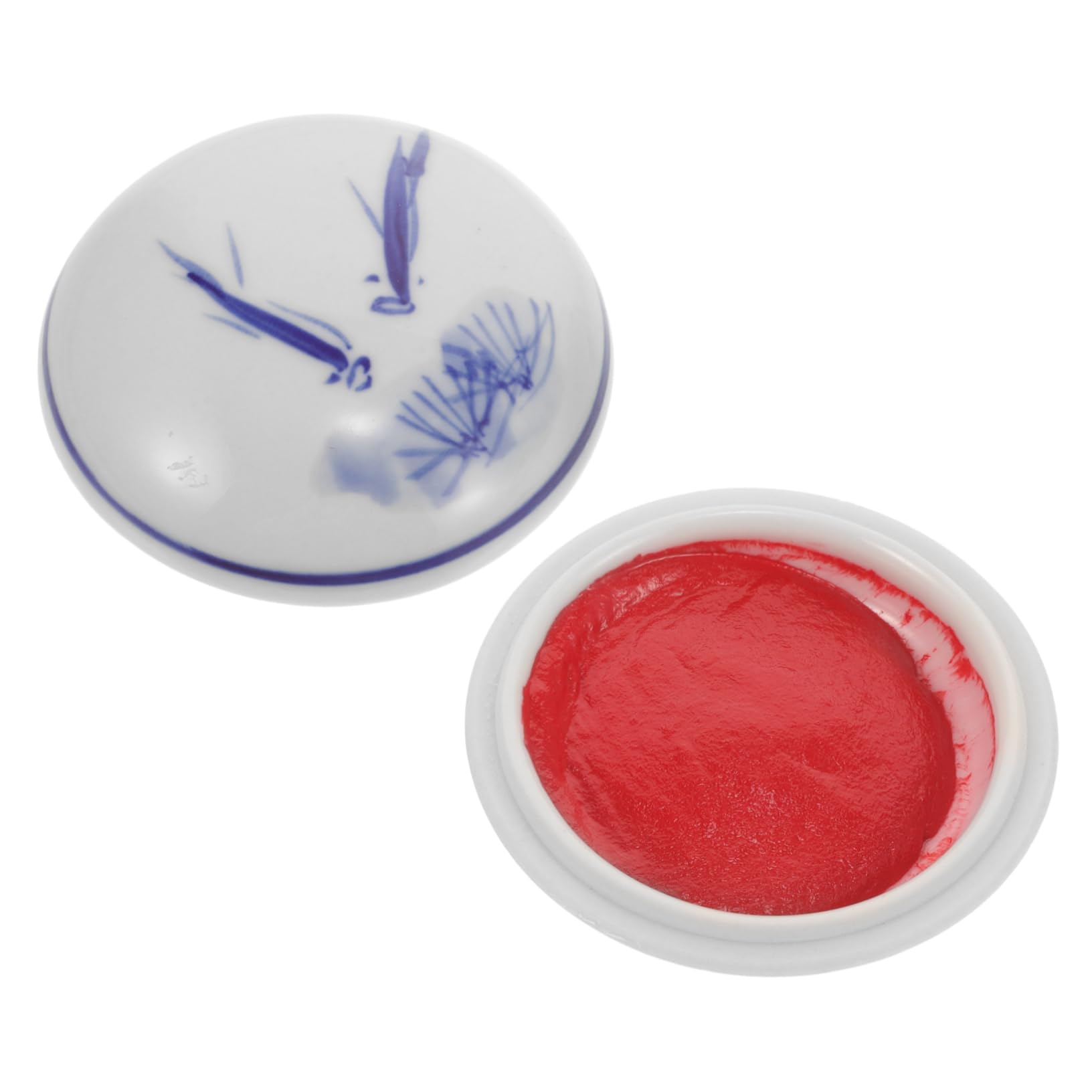 SHINEOFI 4 Stück Stempelkissen für chinesische Malerei Handabdruck Malblöcke Pastell Tinte Ink pad handarbeiten Stempelkissen für Aquarellmalerei Stempelkissen im chinesischen Stil Keramik