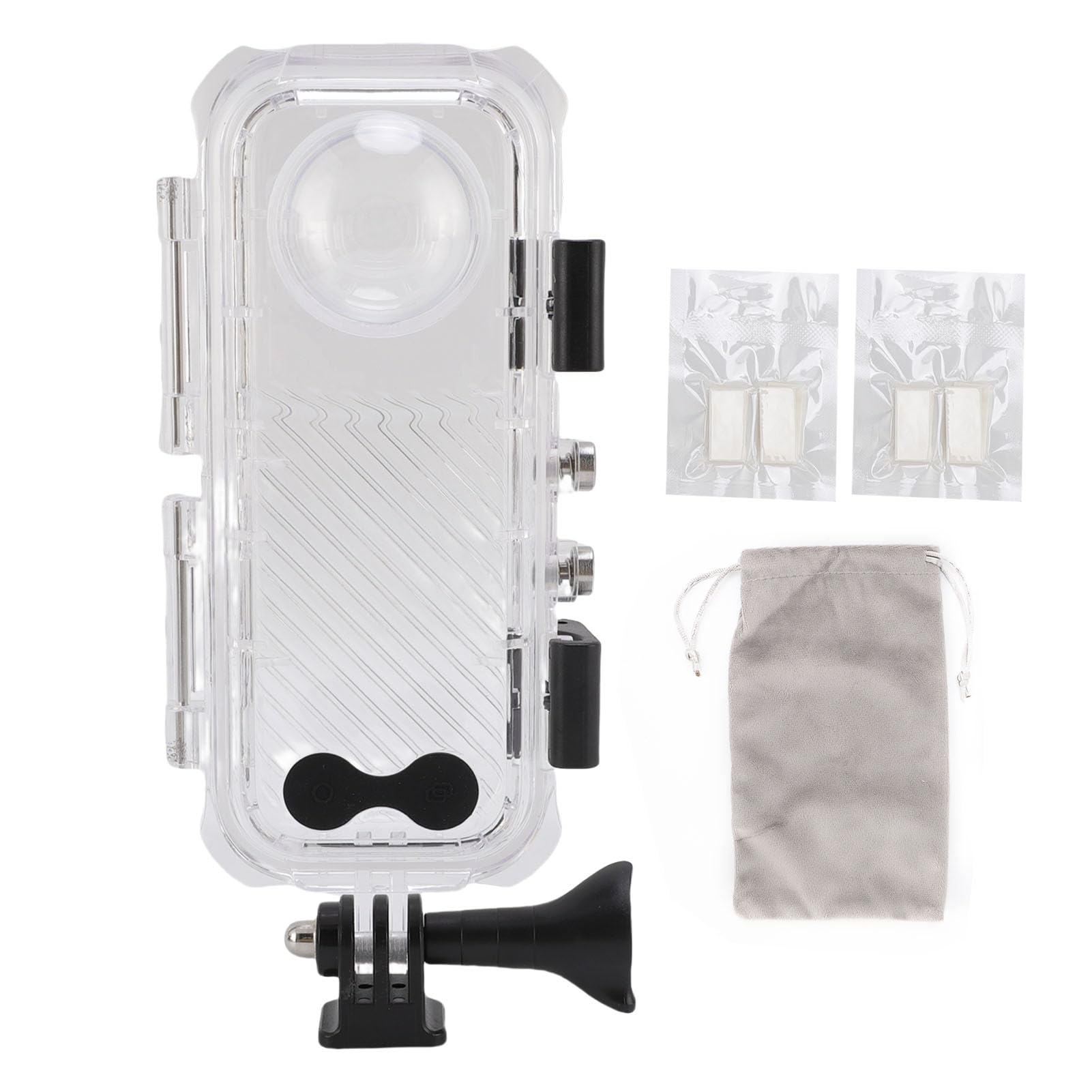 Emoshayoga Custodia per Fotocamera Resistente All'acqua Custodia Protettiva Trasparente Durevole per X4 Fotografia Subacquea Profondità 60M Vetro per PC