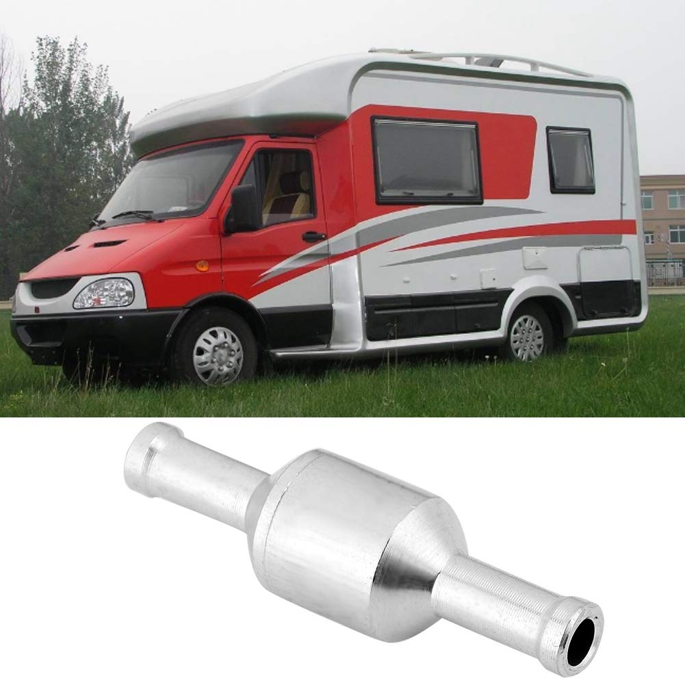 Produktbild von Einweg-Rückschlagventil 12mm | Alu-Inline-Ventil Für Benzin, Wasser & Luft – Einfach Einbauen, Ruhe Haben!