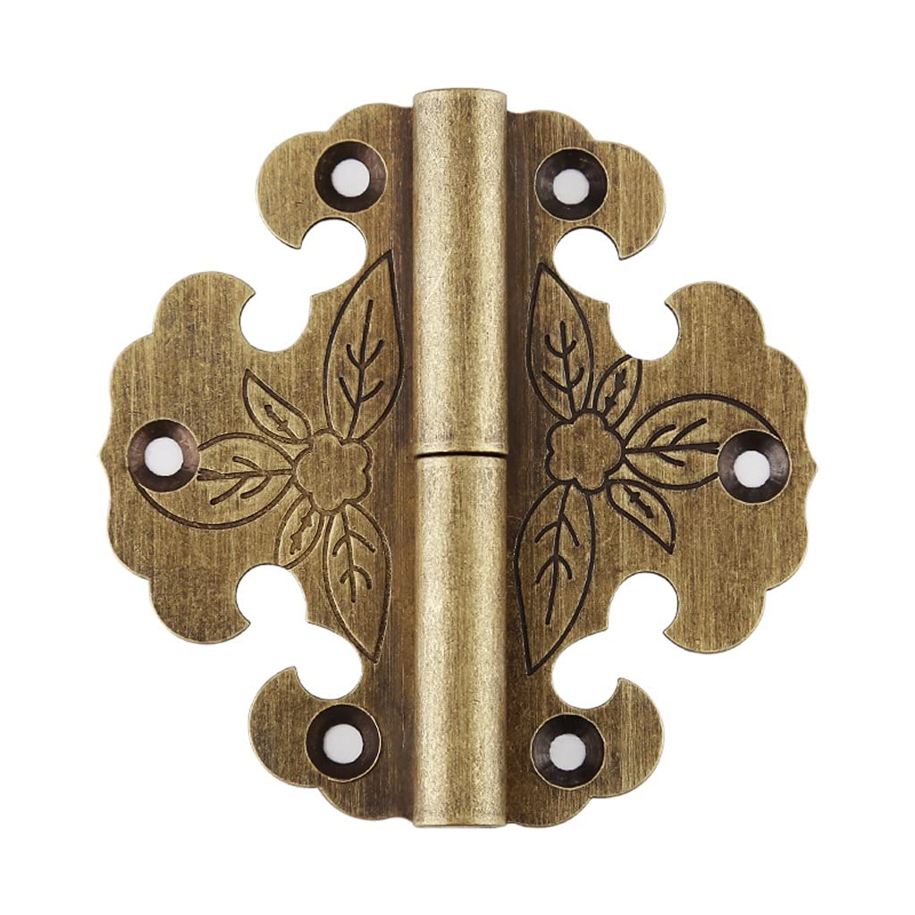 Charnière pour boîte à bijoux et meuble en bois vintage bronze taille L lot de 5