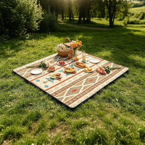Manta de picnic impermeable y compacta, el gran espacio de 200x200 cm para camping 3