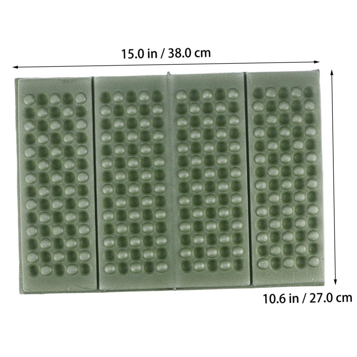 Yardwe 2 Pcs Pad Sit Lightweight Thick Travel Outdoor Insulation Compact Folding Moisture Camp Portable Hunting Seat Cushion Seat Mats Foldable Seat Mat Hiking Cushion Green