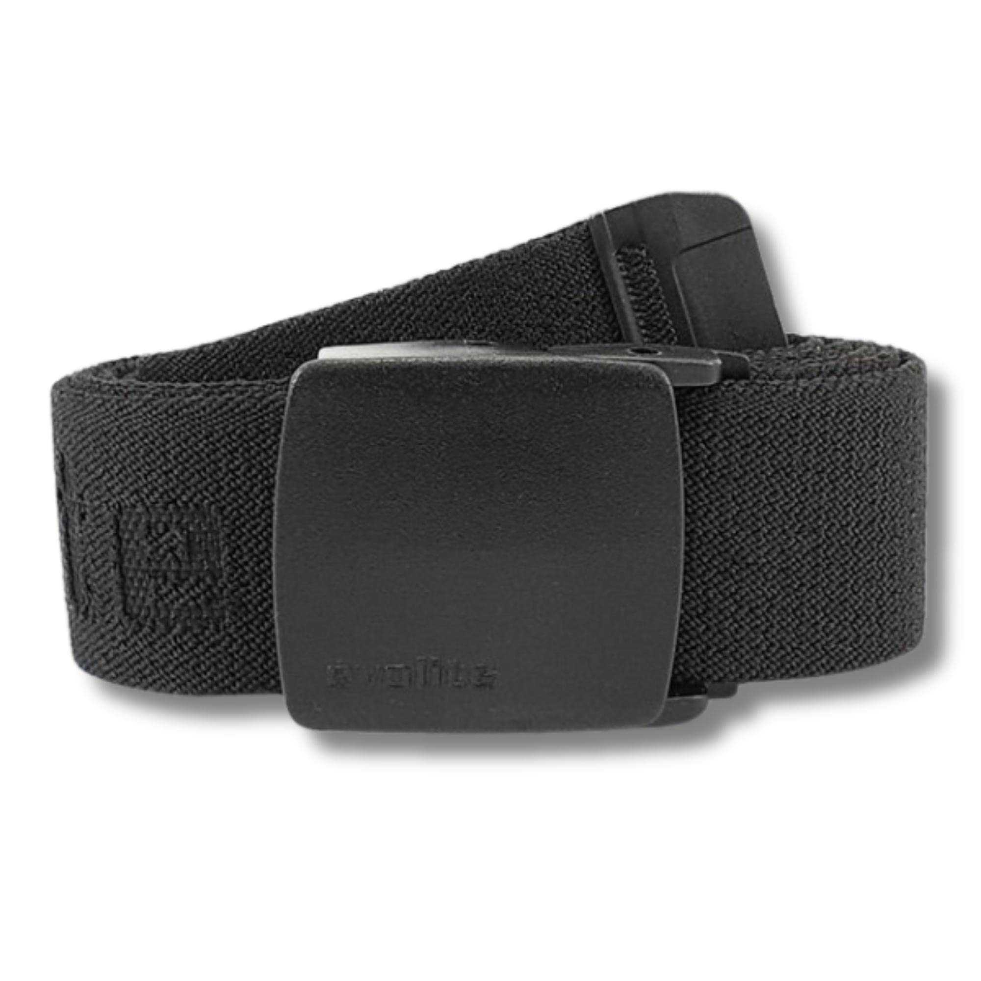 Evolite Erkamp Mens Belt, Elastic Stretch Belt, No Holes Invisible Belt for Men, Automatic Buckle Belt, Wide Outdoor Belt 1.57'' (Black - 40'' - 45'') (E-5506 115)